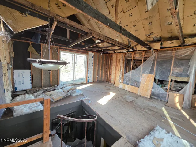 a view of a storage room