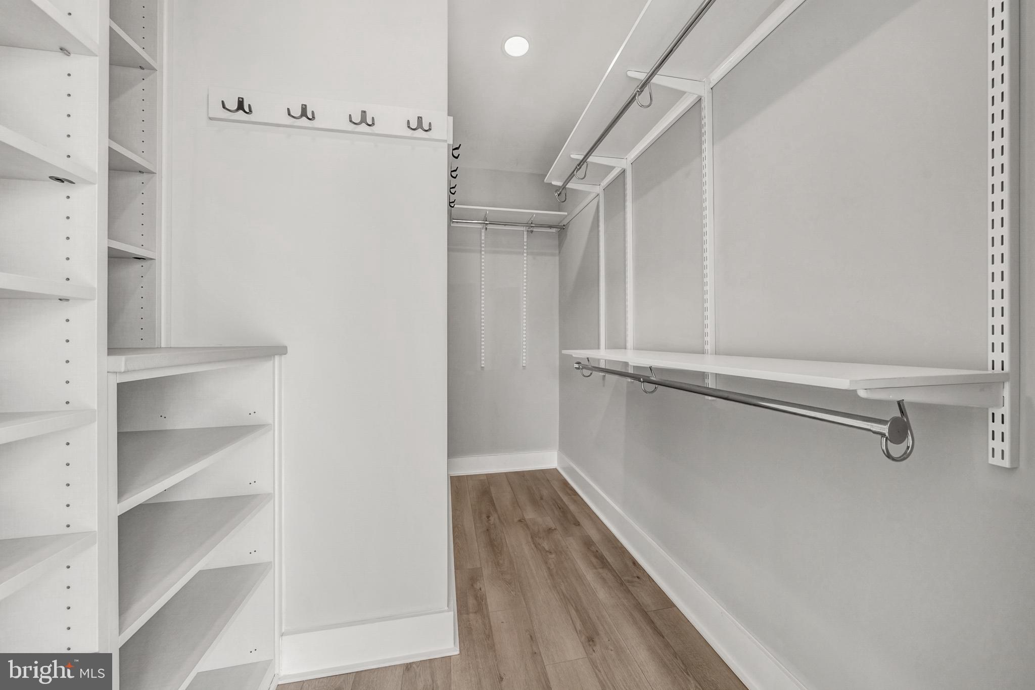 88 V Street Southwest, Unit 808 Washington, DC 20024 - Photo 30 of 47 a view of walk in closet with empty racks