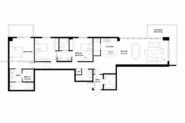 a picture of a floor plan