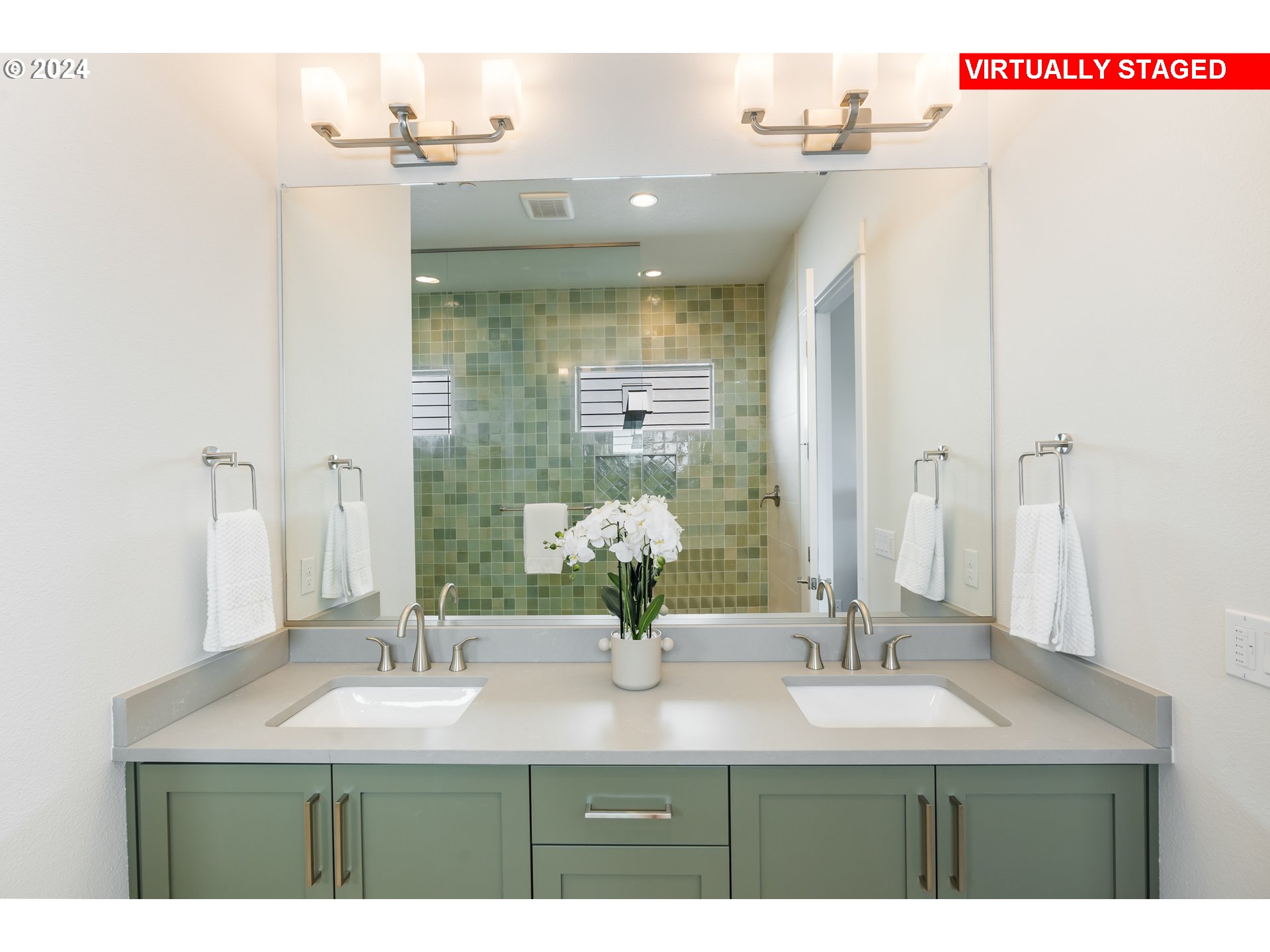 2784 North 49th Avenue Camas, WA 98607 - Photo 16 of 28 a bathroom with a sink and a mirror