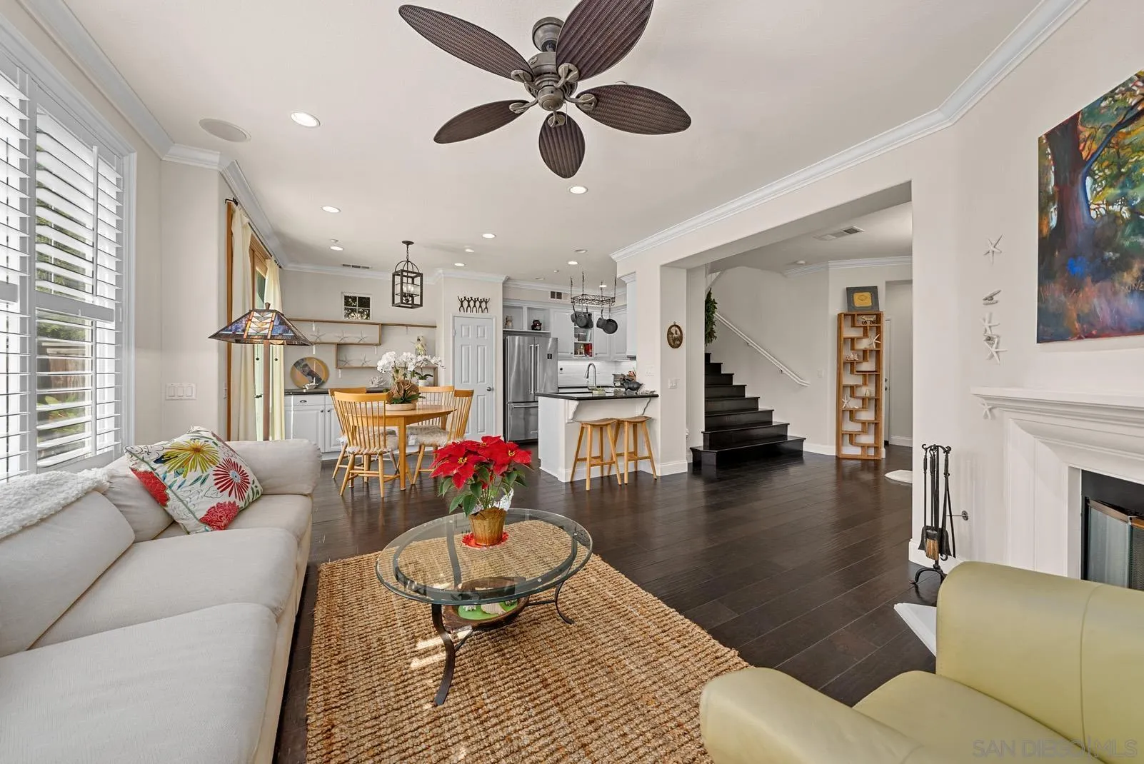 558 Beach Street Encinitas, CA 92024 - Photo 7 of 29 a living room with furniture and a wooden floor