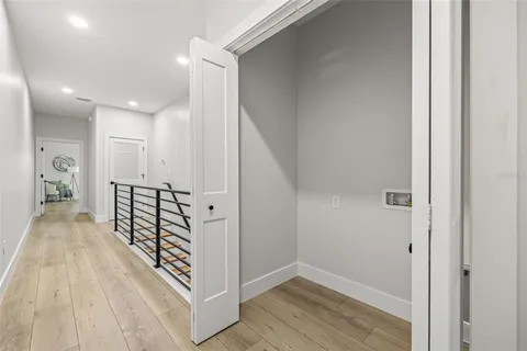 a view of a door of the house