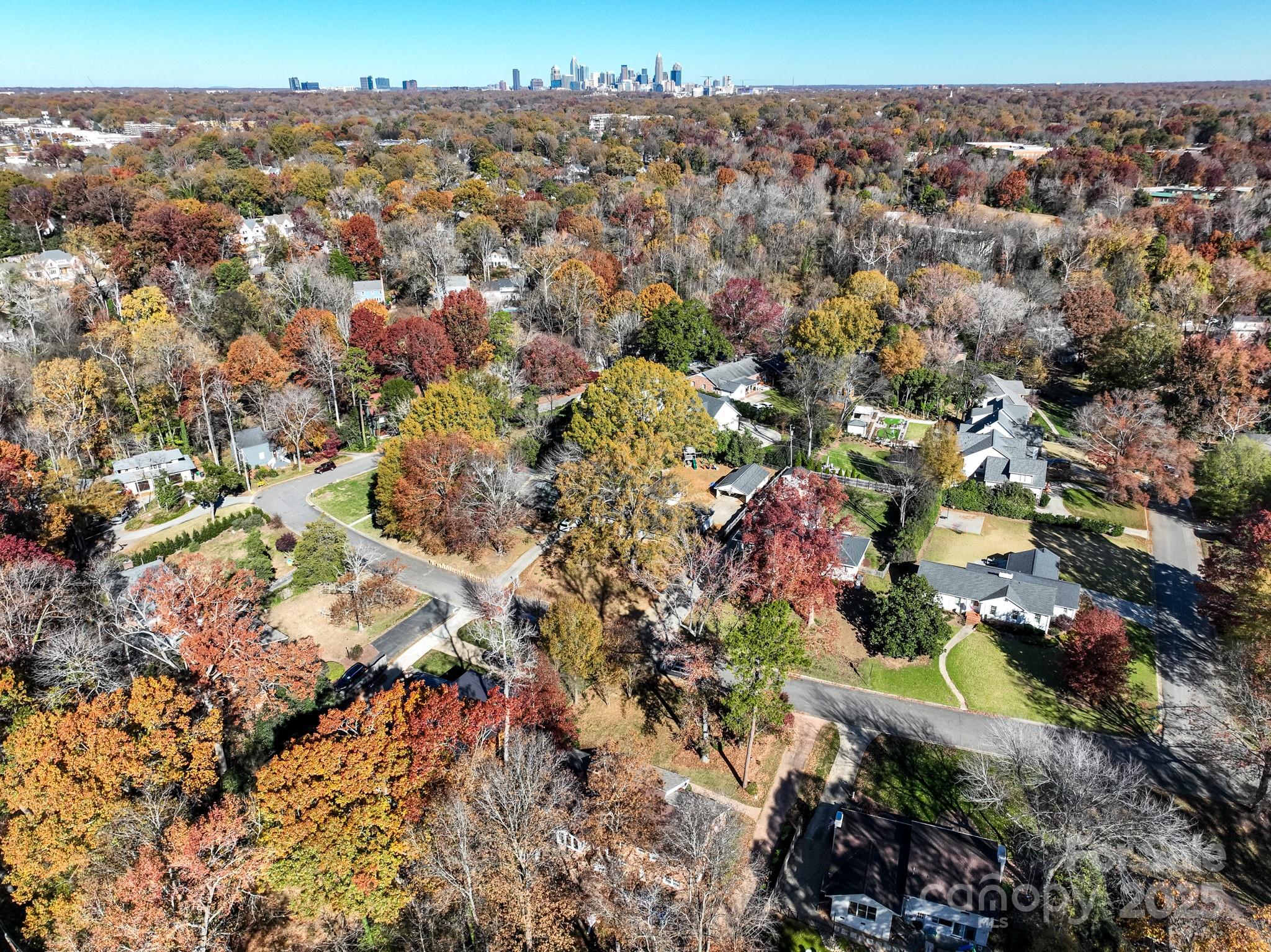 2111 Sagamore Road Charlotte, NC 28209 - Photo 47 of 48 an aerial view of residential houses with outdoor space