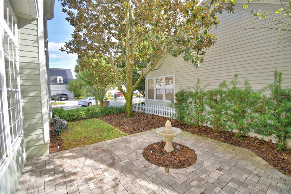 908 Yew Court Celebration, FL 34747 - Photo 57 of 78 a view of a backyard with plants and a tree