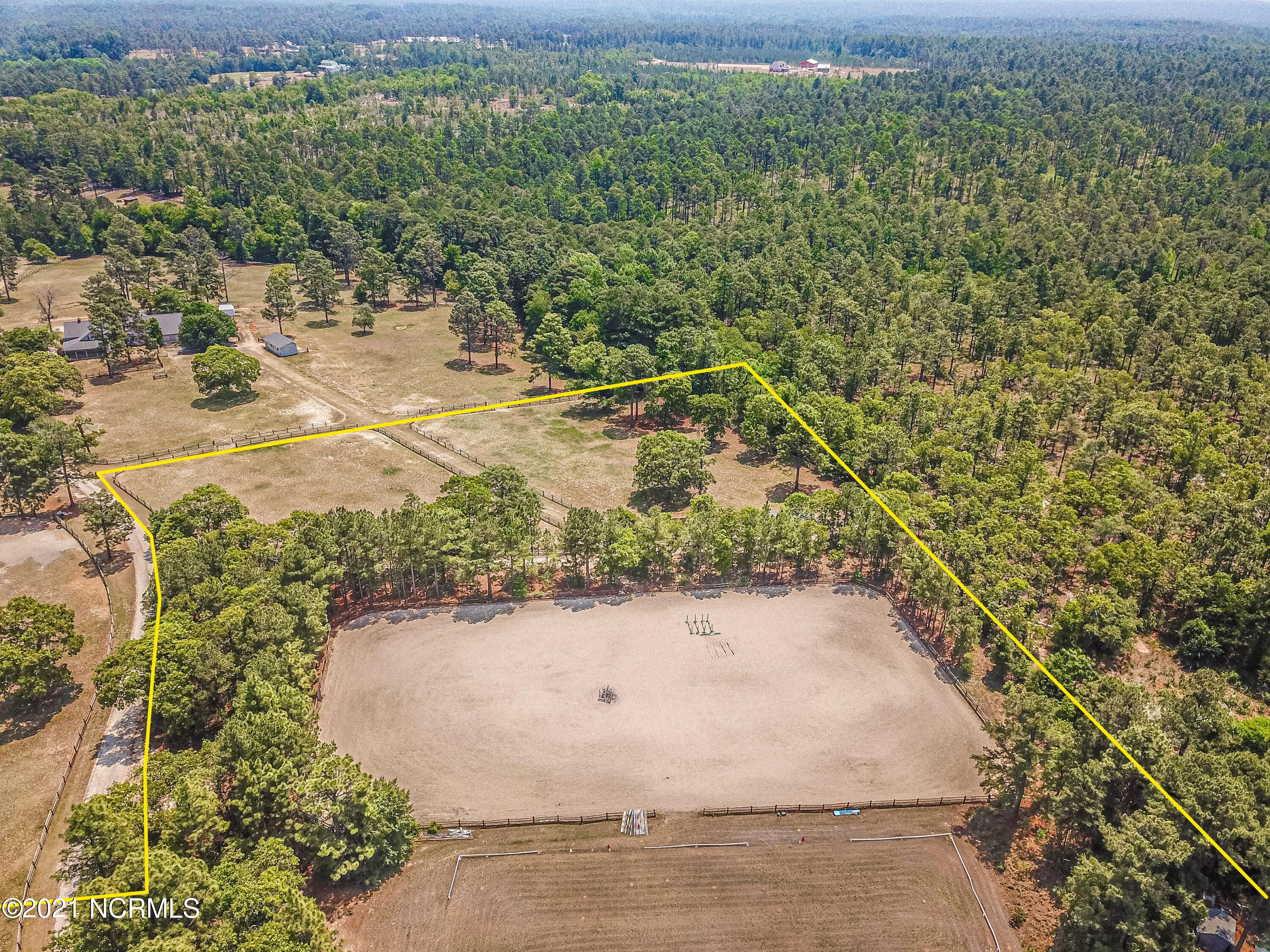 377 Furr Road Vass, NC 28394 - Photo 9 of 11 Dressage Arena next to Sand Fiber Arena