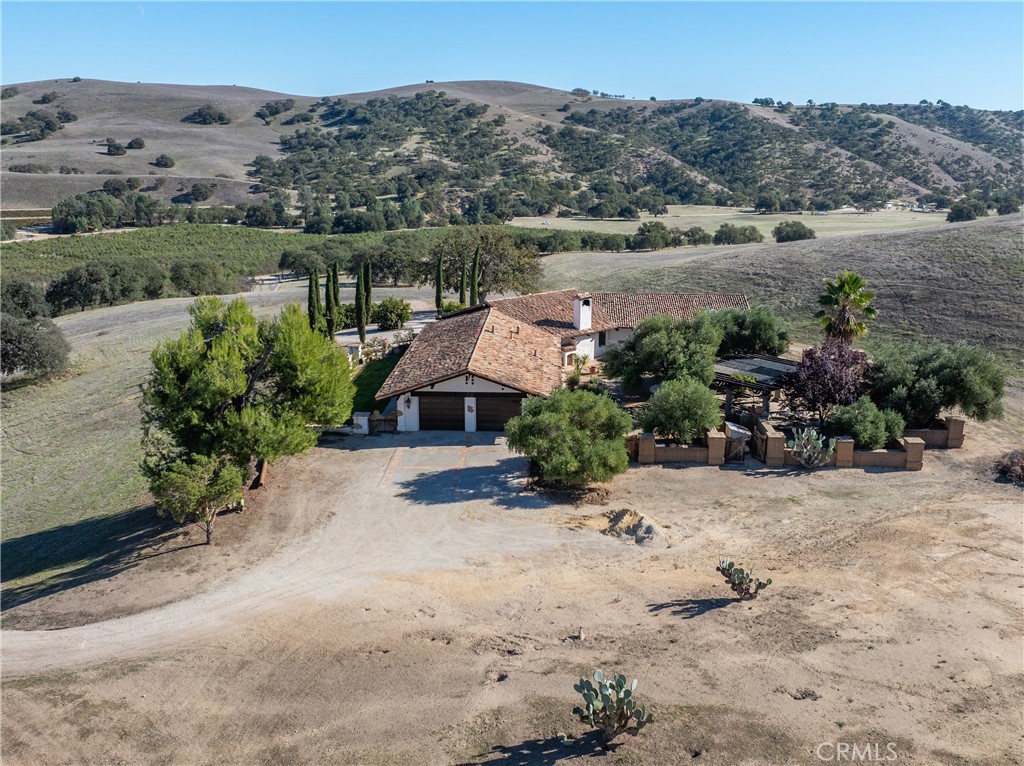 77620 Lowes Canyon Road San Miguel, CA 93451 - Photo 21 of 56 an aerial view of a house with a yard