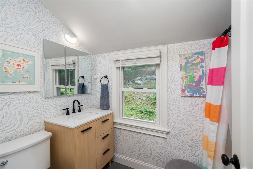 145 Pond Brook Road Newton, MA 02467 - Photo 29 of 39 a bathroom with a sink vanity mirror and toilet