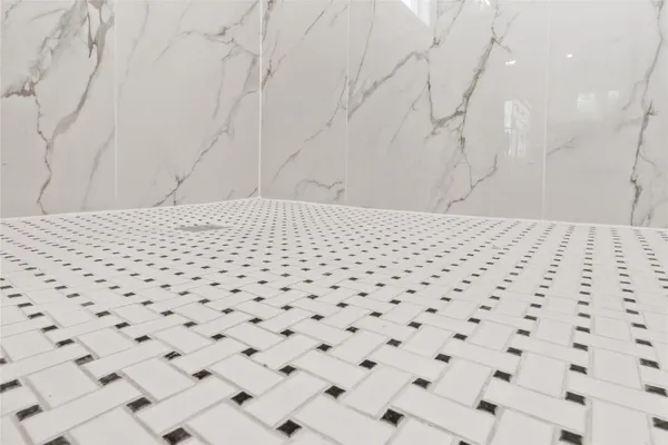 a black white and black white checkered floor
