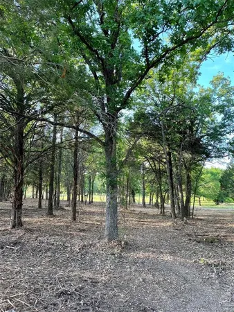 a view of a lake with houses in the background