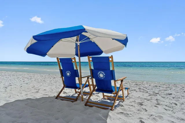 a view of a lounge chairs in the patio