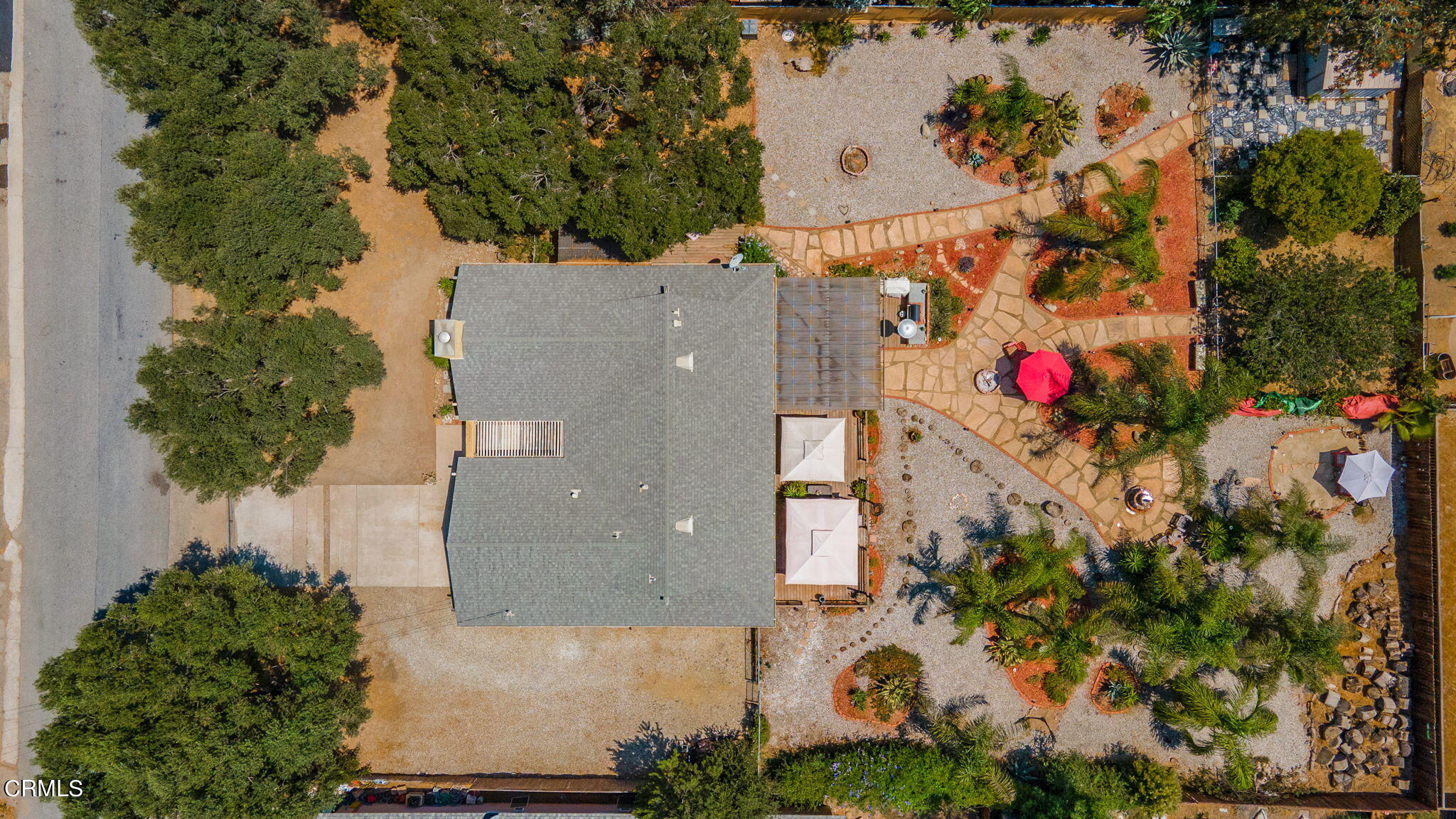 52 Grapevine Road Oak View, CA 93022 - Photo 44 of 52 an aerial view of house with yard and swimming pool