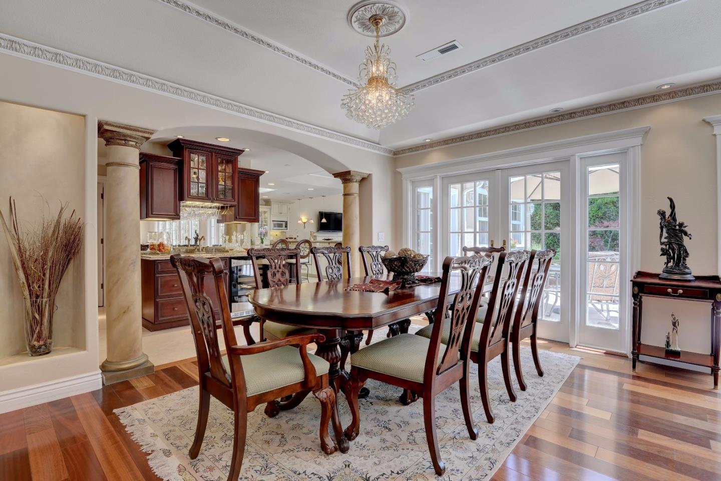 1042 Celilo Drive Sunnyvale, CA 94087 - Photo 7 of 27 a view of a dining room with furniture window and wooden floor