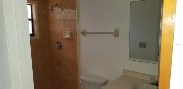 a view of closet with window