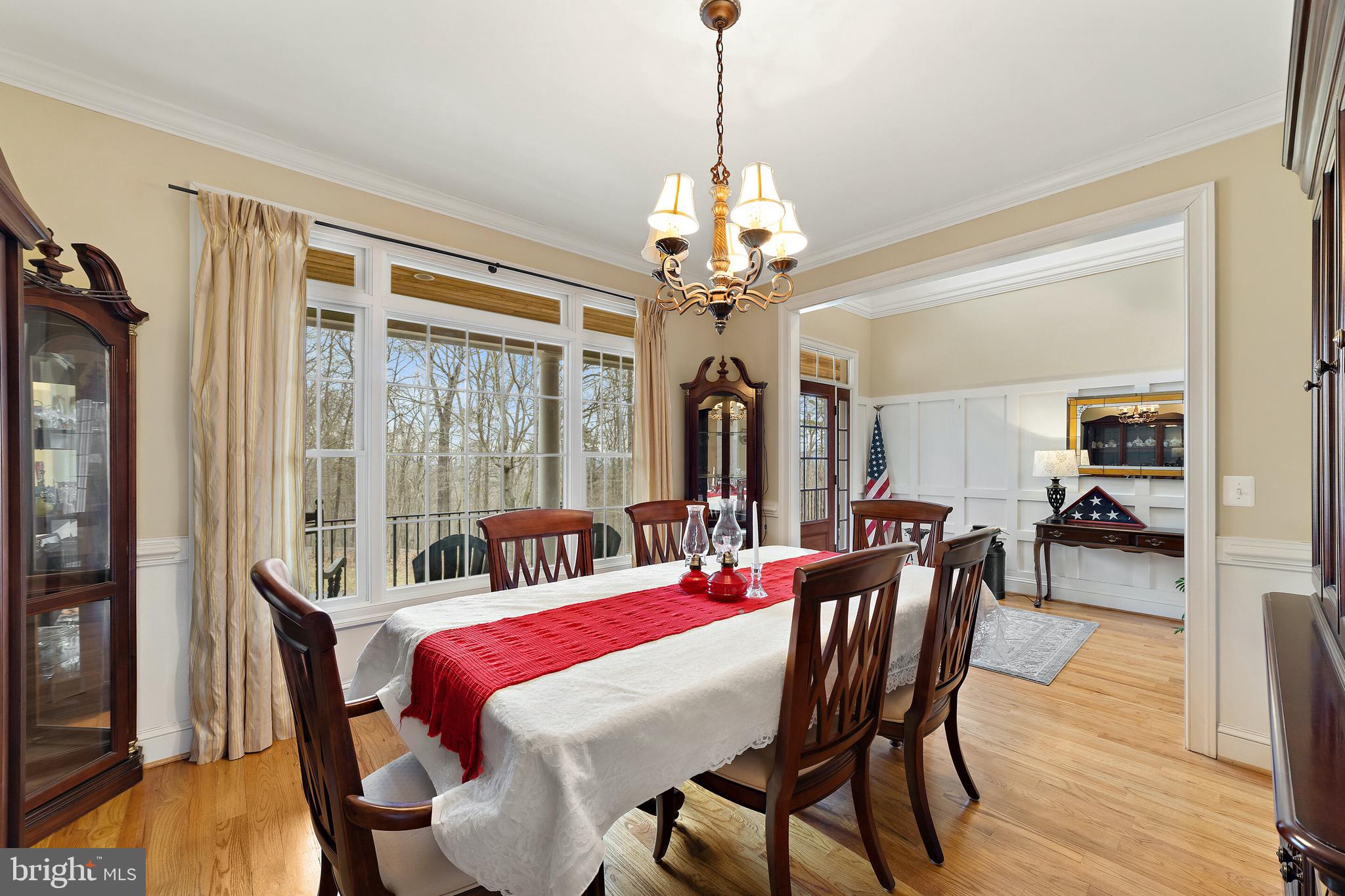 5462 Free State Road Marshall, VA 20115 - Photo 8 of 58 a view of a dining room with furniture window and wooden floor