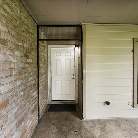 a view of front door