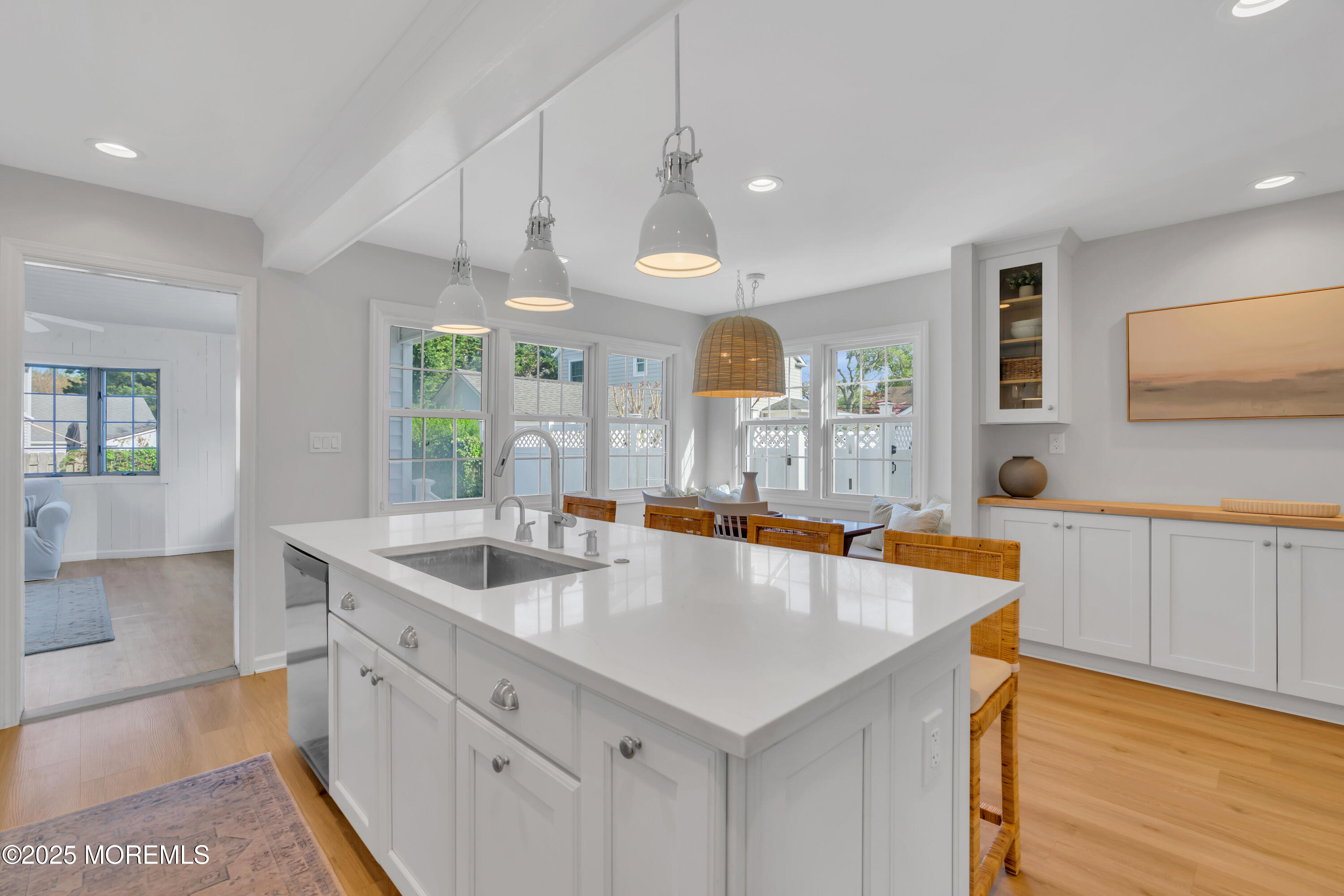 312 Woodland Road Point Pleasant Beach, NJ 08742 - Photo 14 of 52 a large kitchen with kitchen island a sink appliances and a counter space