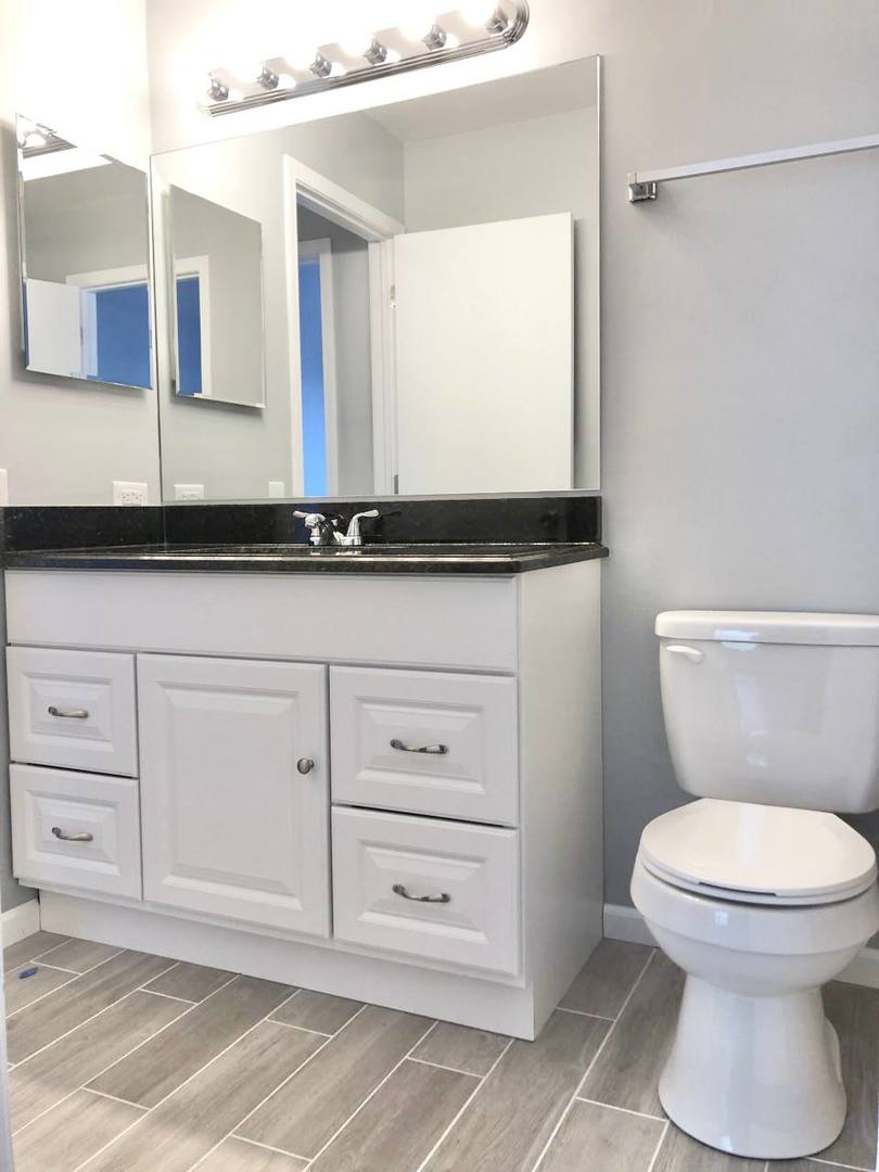 278 Half Moon Circle Aurora, IL 60504 - Photo 12 of 19 a bathroom with a toilet a sink and mirror