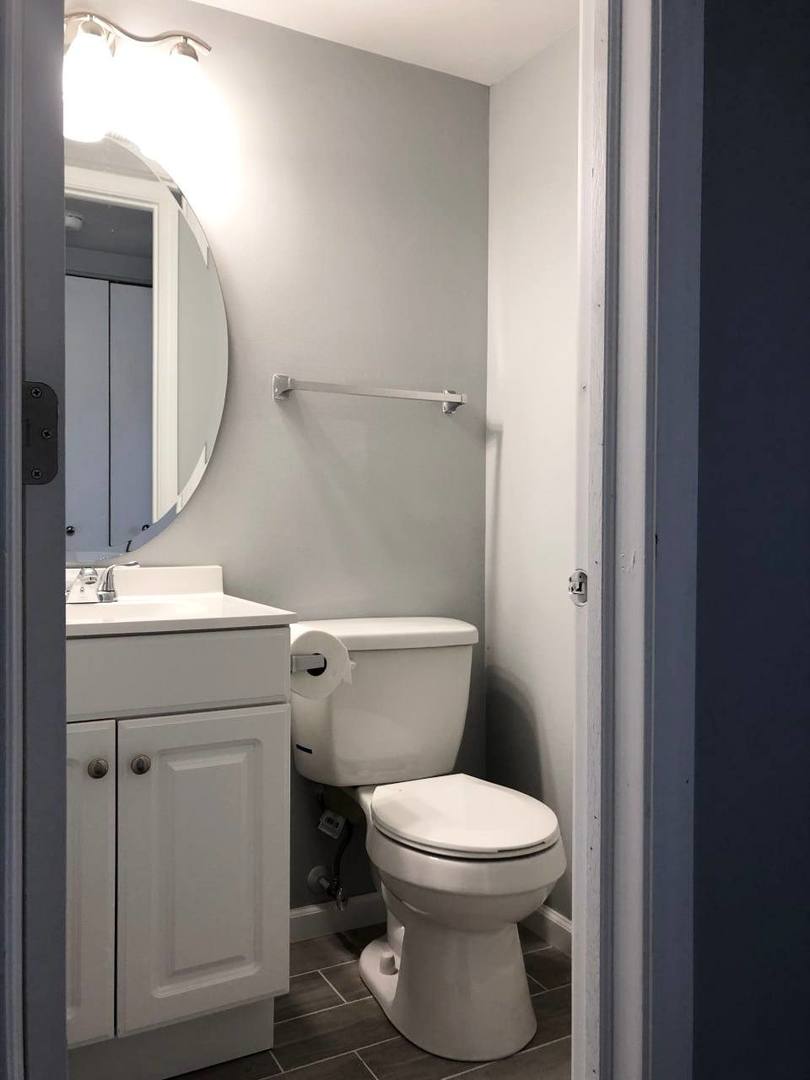 278 Half Moon Circle Aurora, IL 60504 - Photo 3 of 19 a bathroom with a toilet a sink and mirror