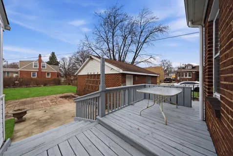 a view of a big yard next to a house