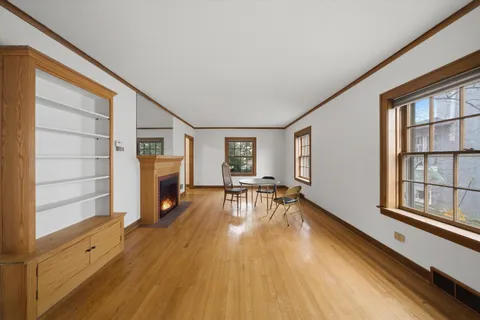 a view of living room with furniture and window