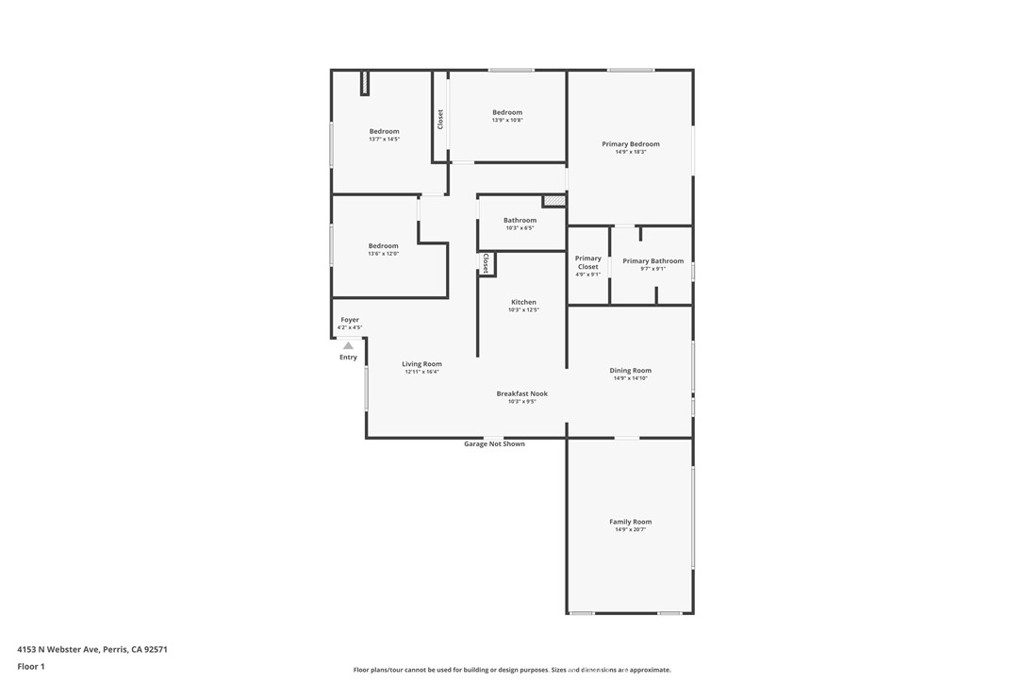 4153 North Webster Avenue Perris, CA 92571 - Photo 45 of 49 a picture of a floor plan