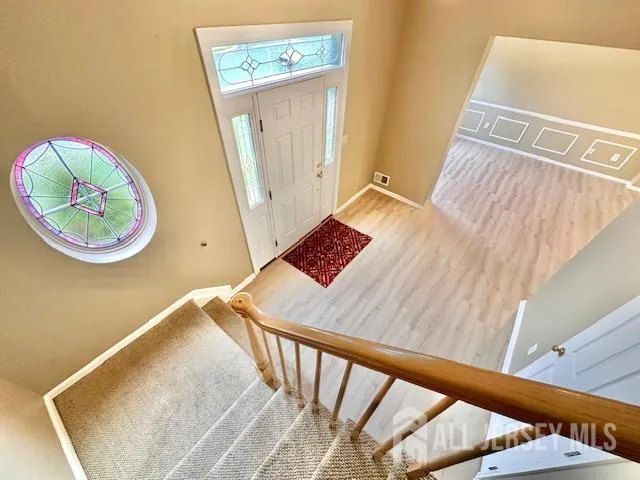 a view of a hallway with interior of the house