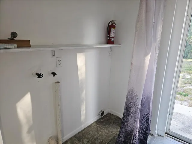 a view of a closet area
