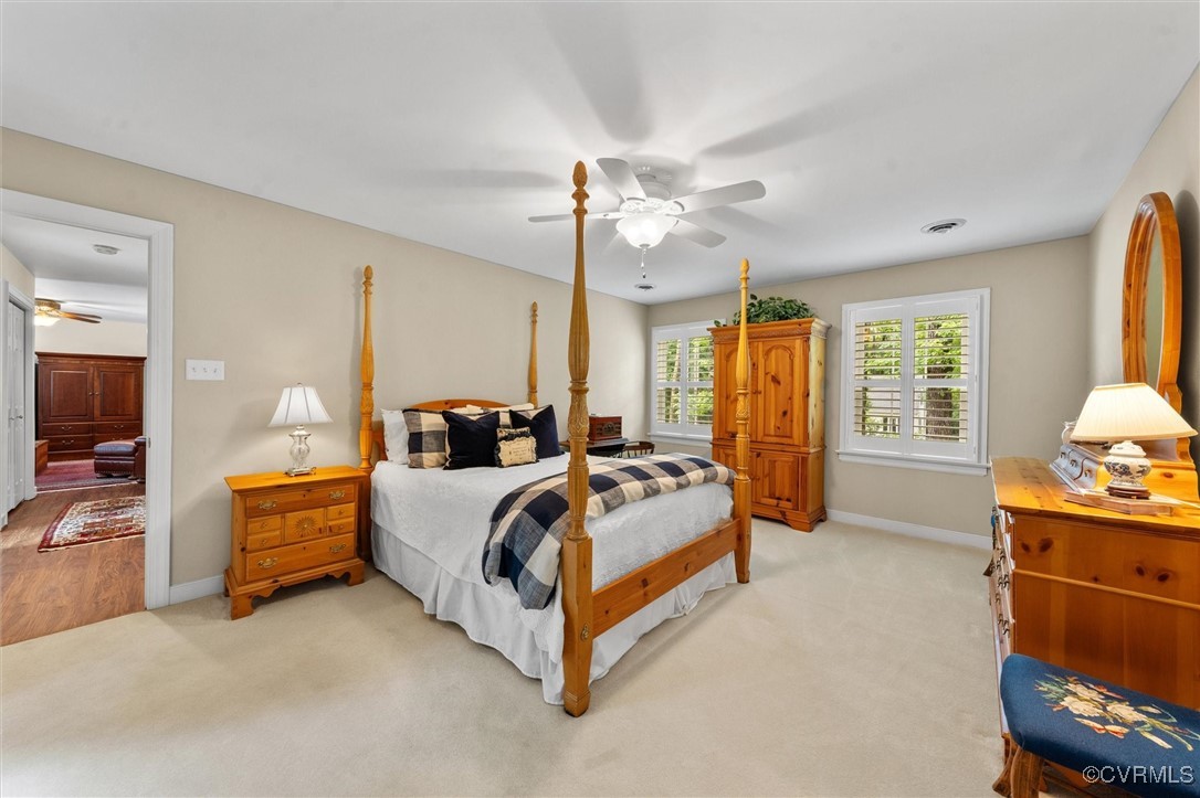 5911 Waters Edge Road Midlothian, VA 23112 - Photo 30 of 50 Primary Bedroom 2 with baseboards, light colored c