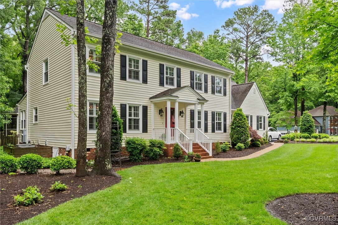 5911 Waters Edge Road Midlothian, VA 23112 - Photo 44 of 50 Colonial inspired home featuring a front yard and