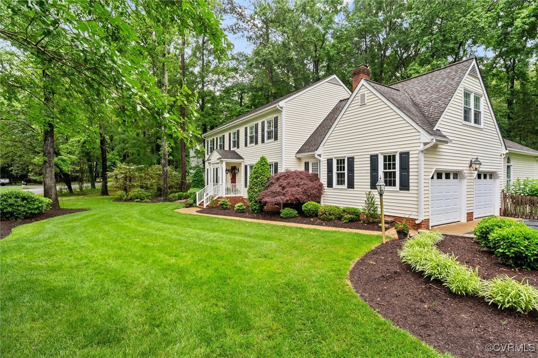 5911 Waters Edge Road Midlothian, VA 23112 - Photo 46 of 50 Colonial inspired home featuring roof with shingle