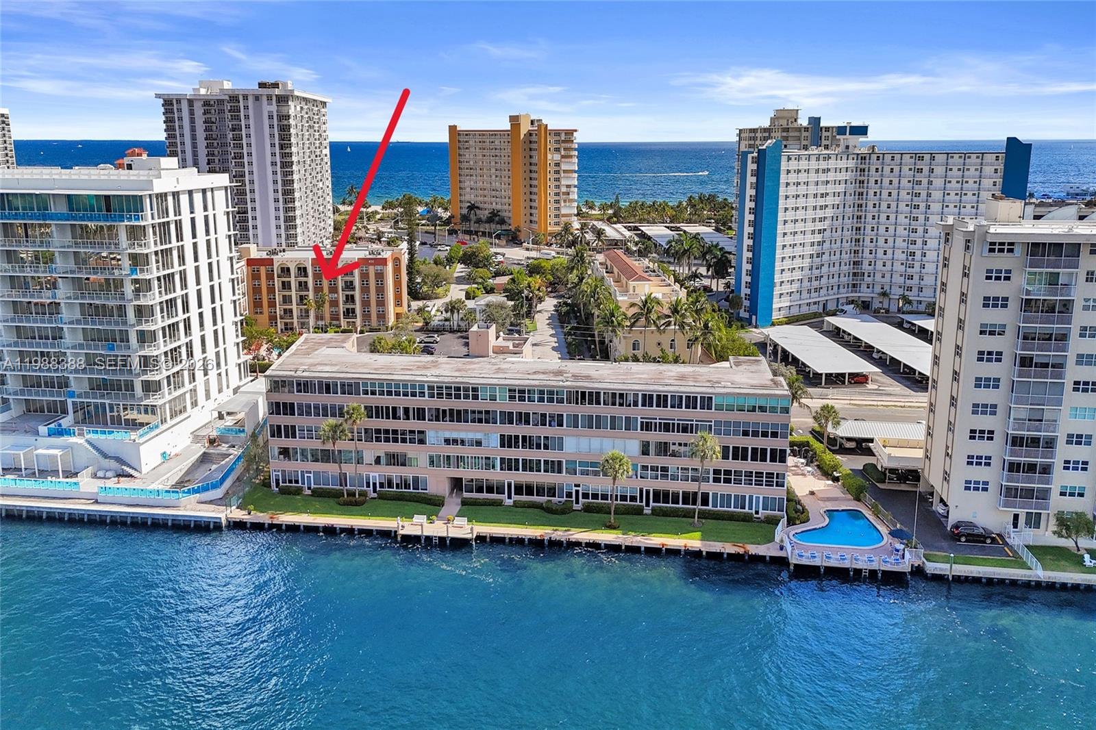 400 North Riverside Drive, Unit 214 Pompano Beach, FL 33062 - Photo 1 of 67 a view of a city with tall buildings