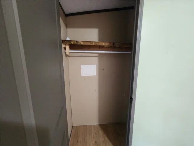 a close view of closet