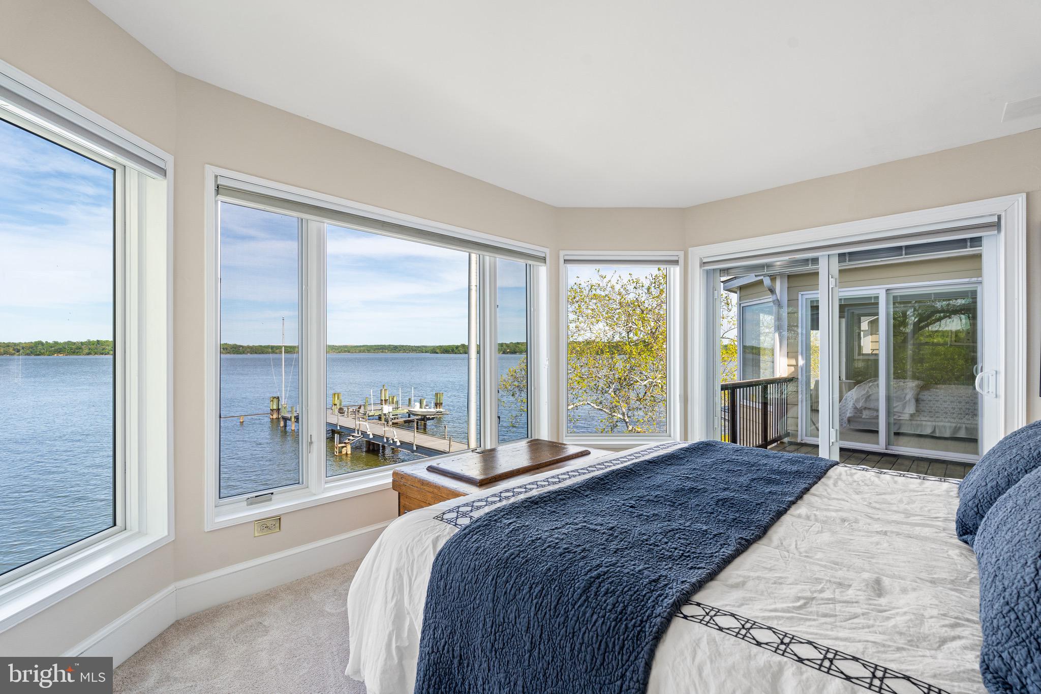 7831 Southdown Road Alexandria, VA 22308 - Photo 27 of 49 Second bedroom suite with panoramic river views