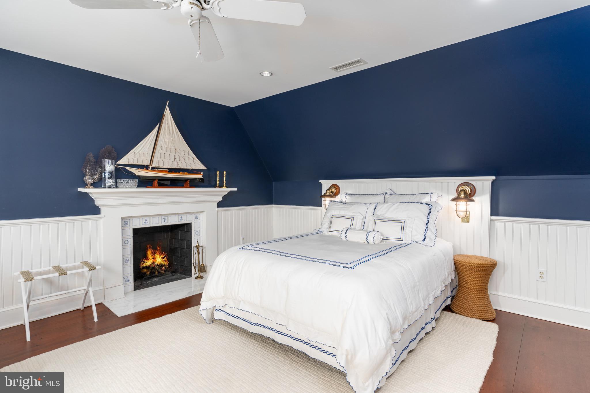 7831 Southdown Road Alexandria, VA 22308 - Photo 34 of 49 Third bedroom suite with fireplace
