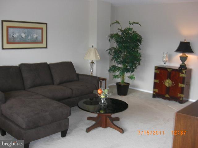 a living room with furniture plant and a potted plant