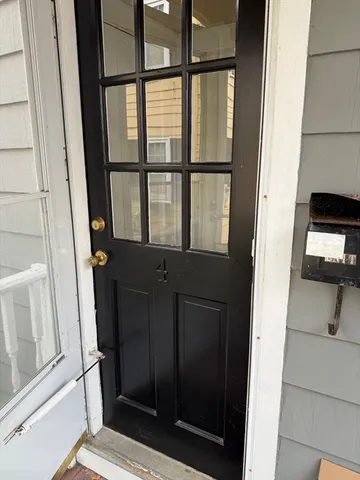 a view of front door