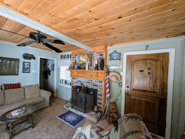 a room with furniture