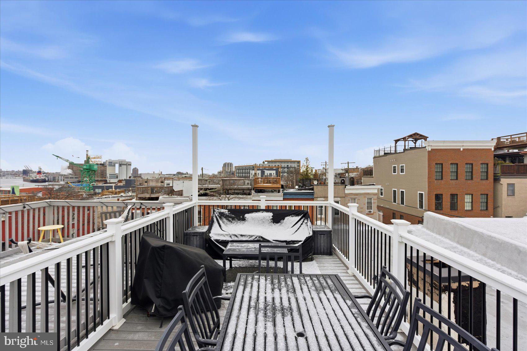 1408 Webster Street Baltimore, MD 21230 - Photo 23 of 30 a view of roof deck with patio
