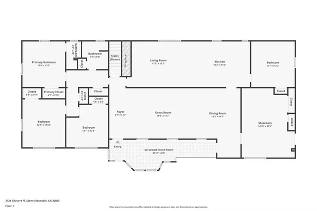 $420,000 | 3724 Chavers Place, Stone Mountain, GA 30083