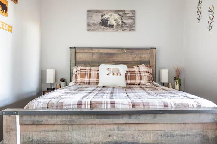 33840 Upper Leland Road, Unit B Pinecrest, CA 95364 - Photo 13 of 35 a bedroom with a bed and window