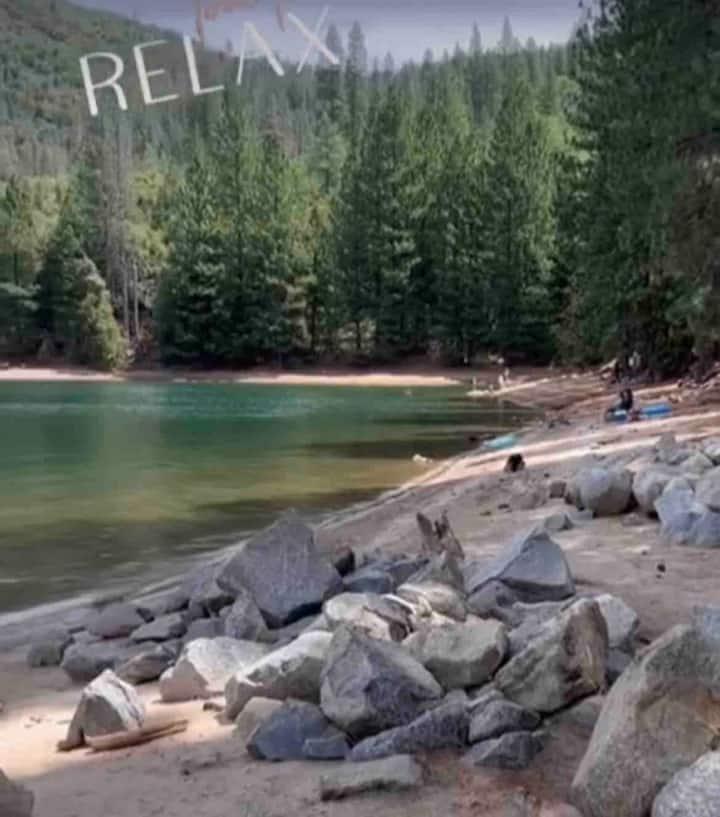 33840 Upper Leland Road, Unit B Pinecrest, CA 95364 - Photo 31 of 35 a view of a lake with beach and outdoor space