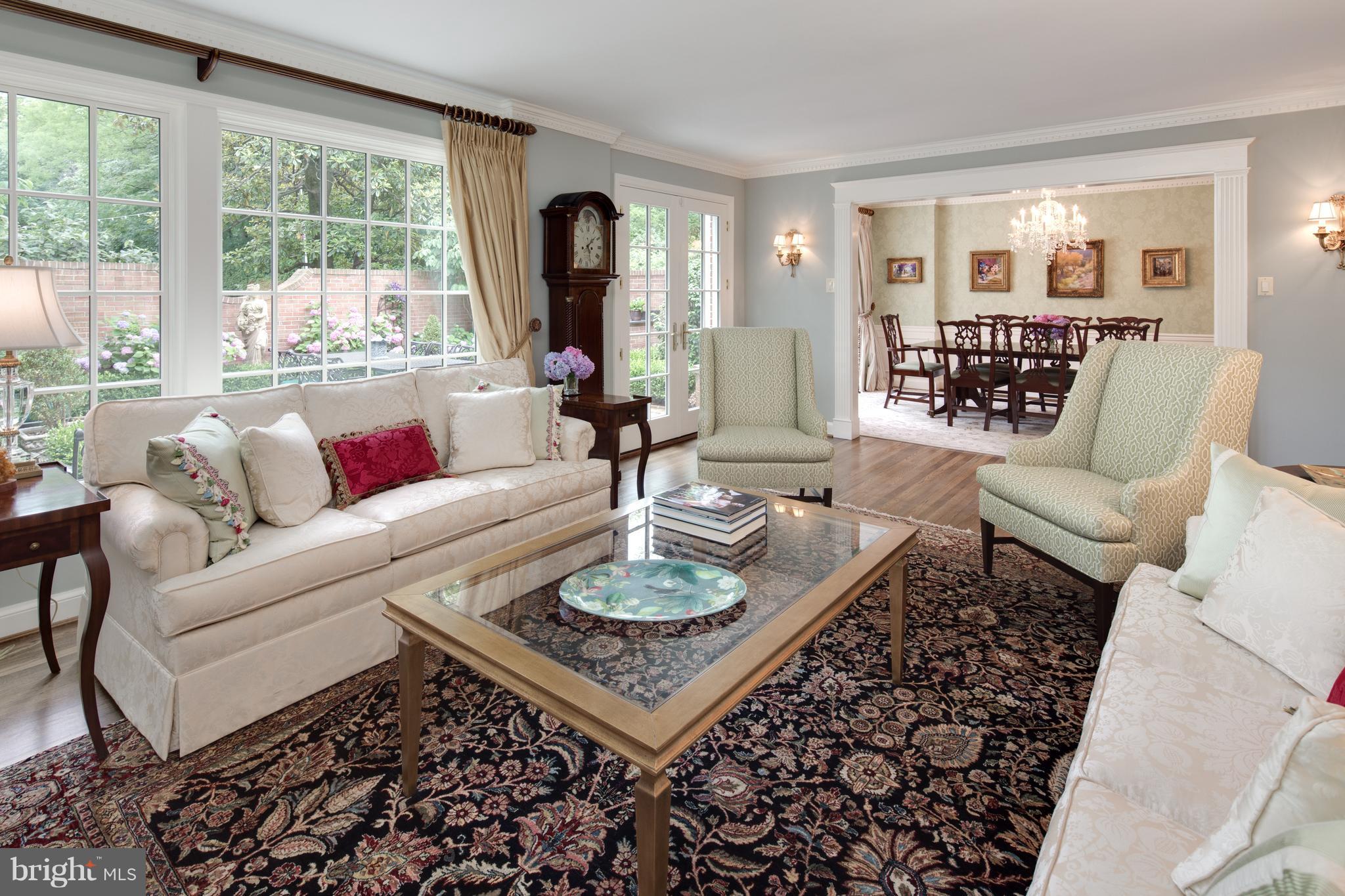 2814 R Street Northwest Washington, DC 20007 - Photo 5 of 30 a living room with furniture and a large window