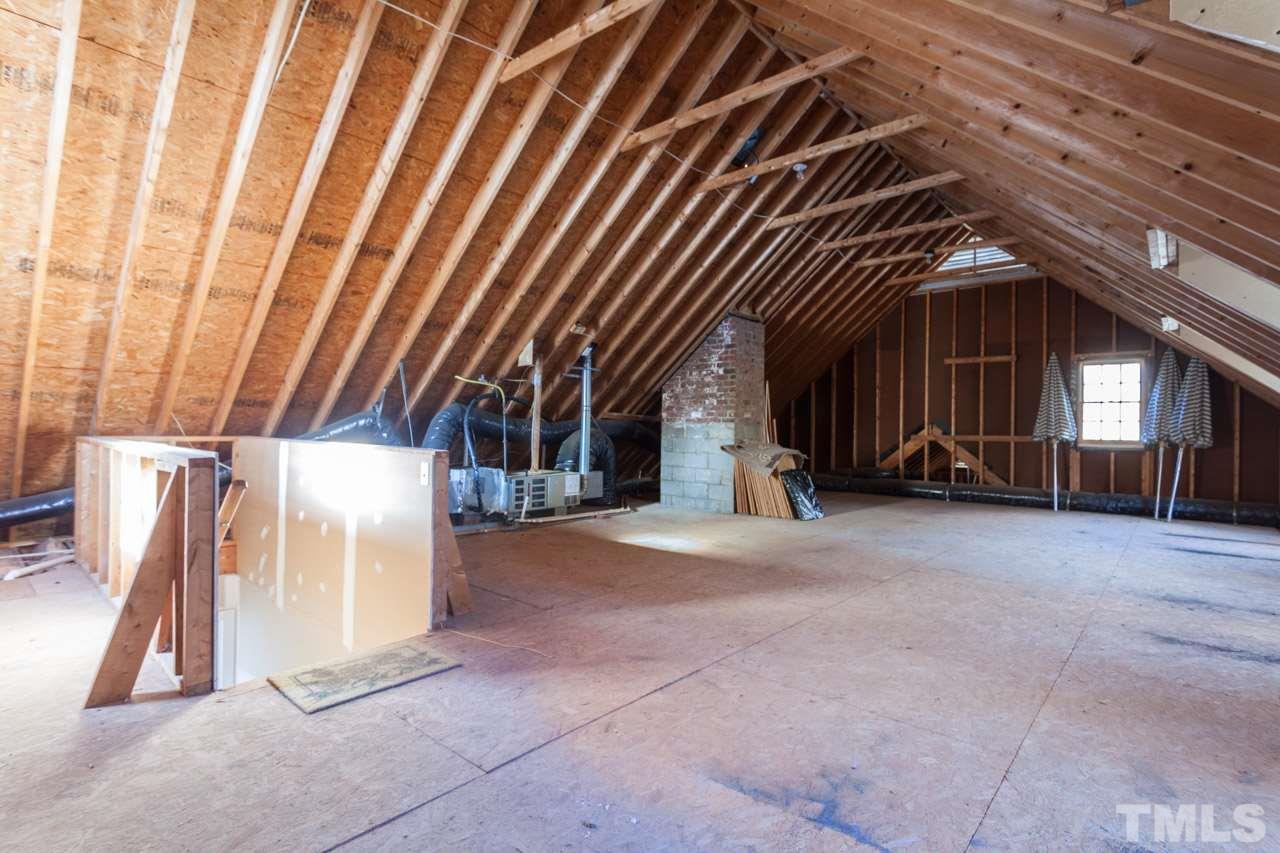 4000 White Chapel Way Raleigh, NC 27615 - Photo 20 of 25 Aside from the second floor walk in storage...you also have a third floor walk up storage area the can remain storage or looking for additional space...here you go. Endless possibilities in this home.