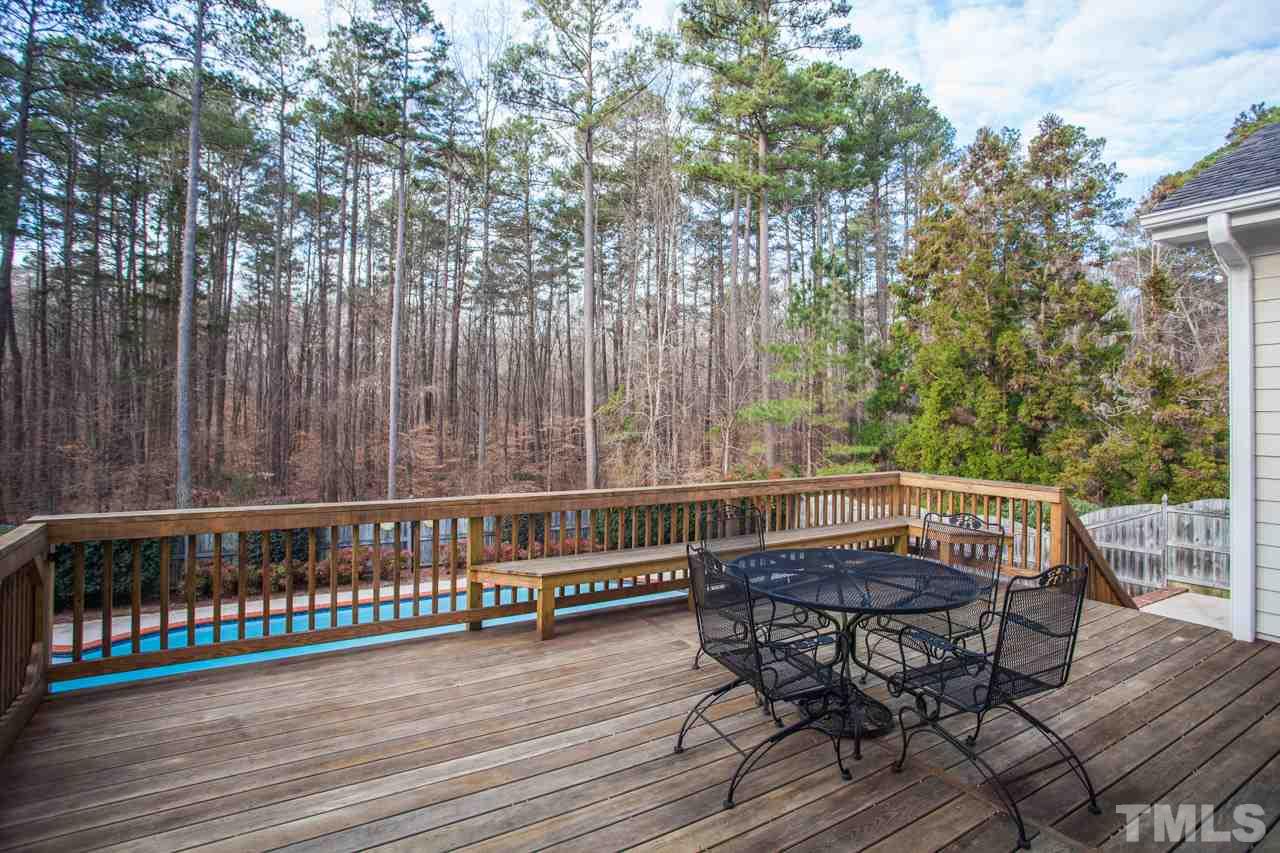 4000 White Chapel Way Raleigh, NC 27615 - Photo 21 of 25 Back deck is the perfect spot for our outdoor cookouts all year long!