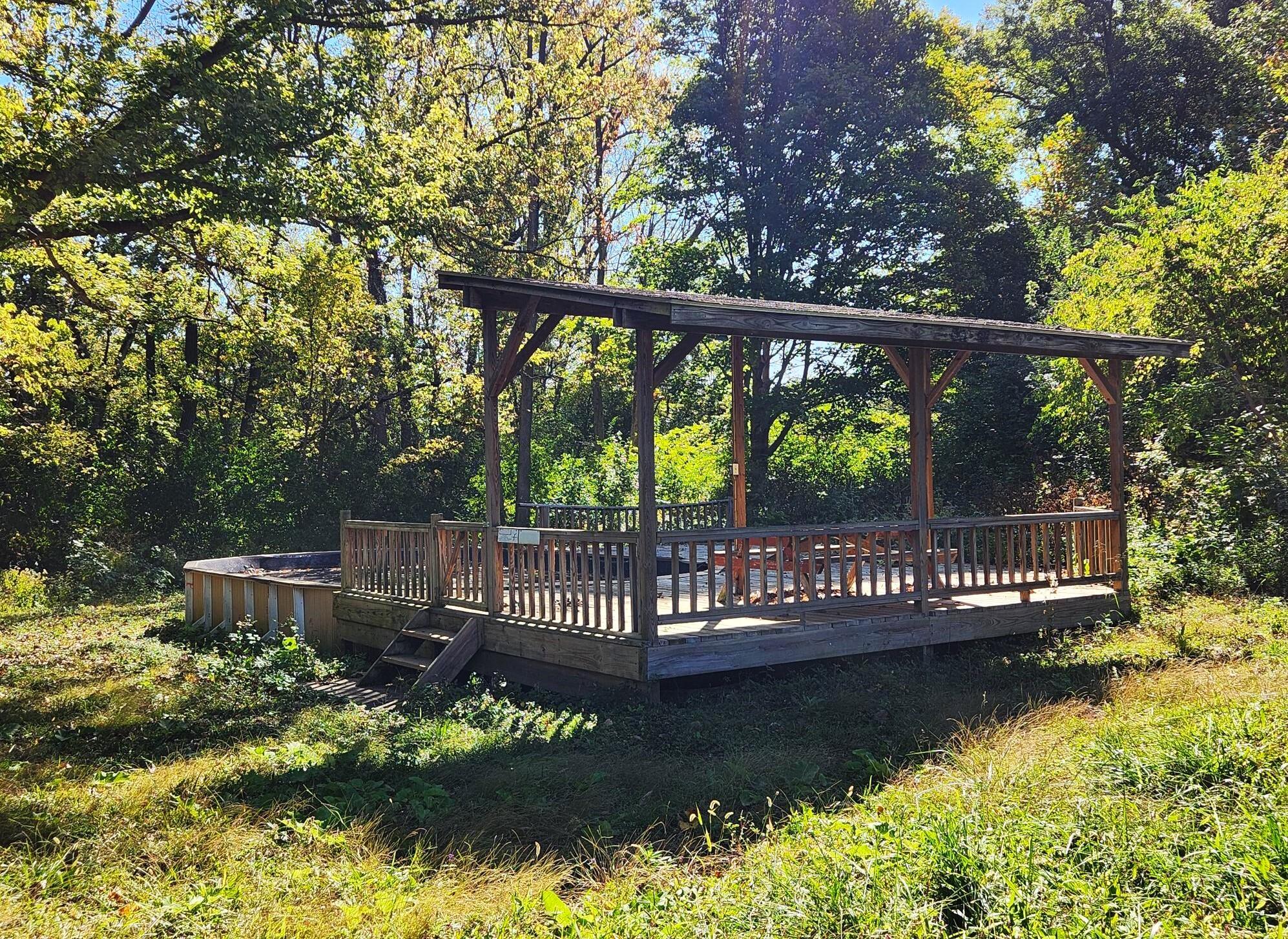 123 Old Mill Road Springfield, OH 45506 - Photo 67 of 76 Aboveground pool and covered deck