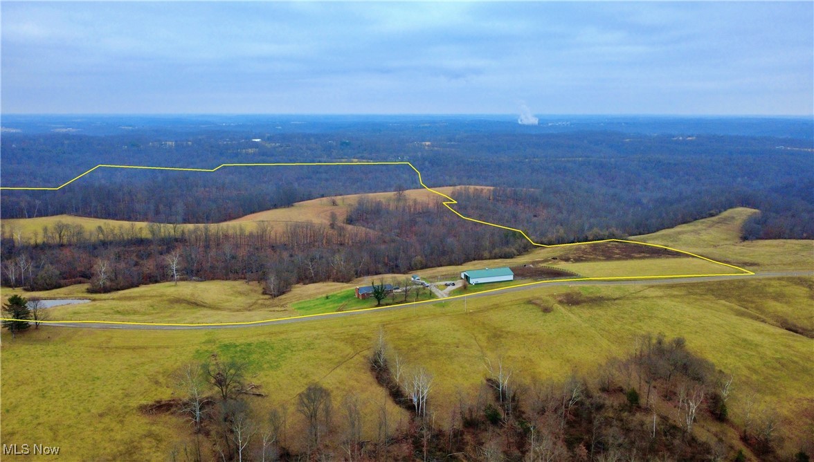 2242 South McCoy Ridge Road Stockport, OH 43787 - Photo 28 of 41 Aerial view of property's location with property parcel outlined