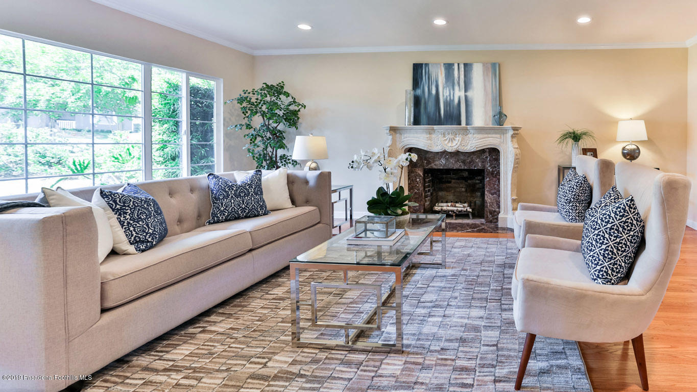 3810 Fairmeade Road Pasadena, CA 91107 - Photo 5 of 47 a living room with furniture fireplace and window