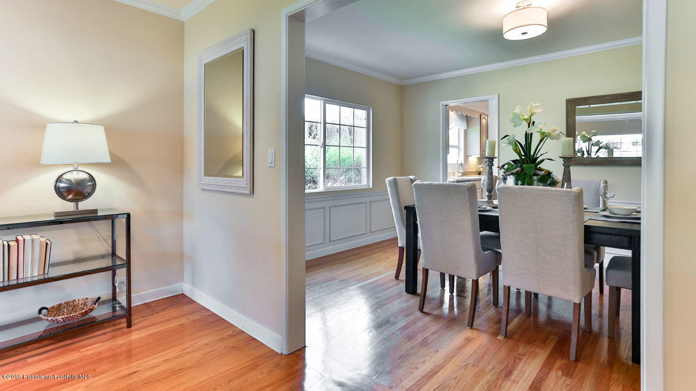 3810 Fairmeade Road Pasadena, CA 91107 - Photo 8 of 47 a view of a dining room with furniture window and wooden floor