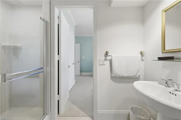 a view of balcony with furniture