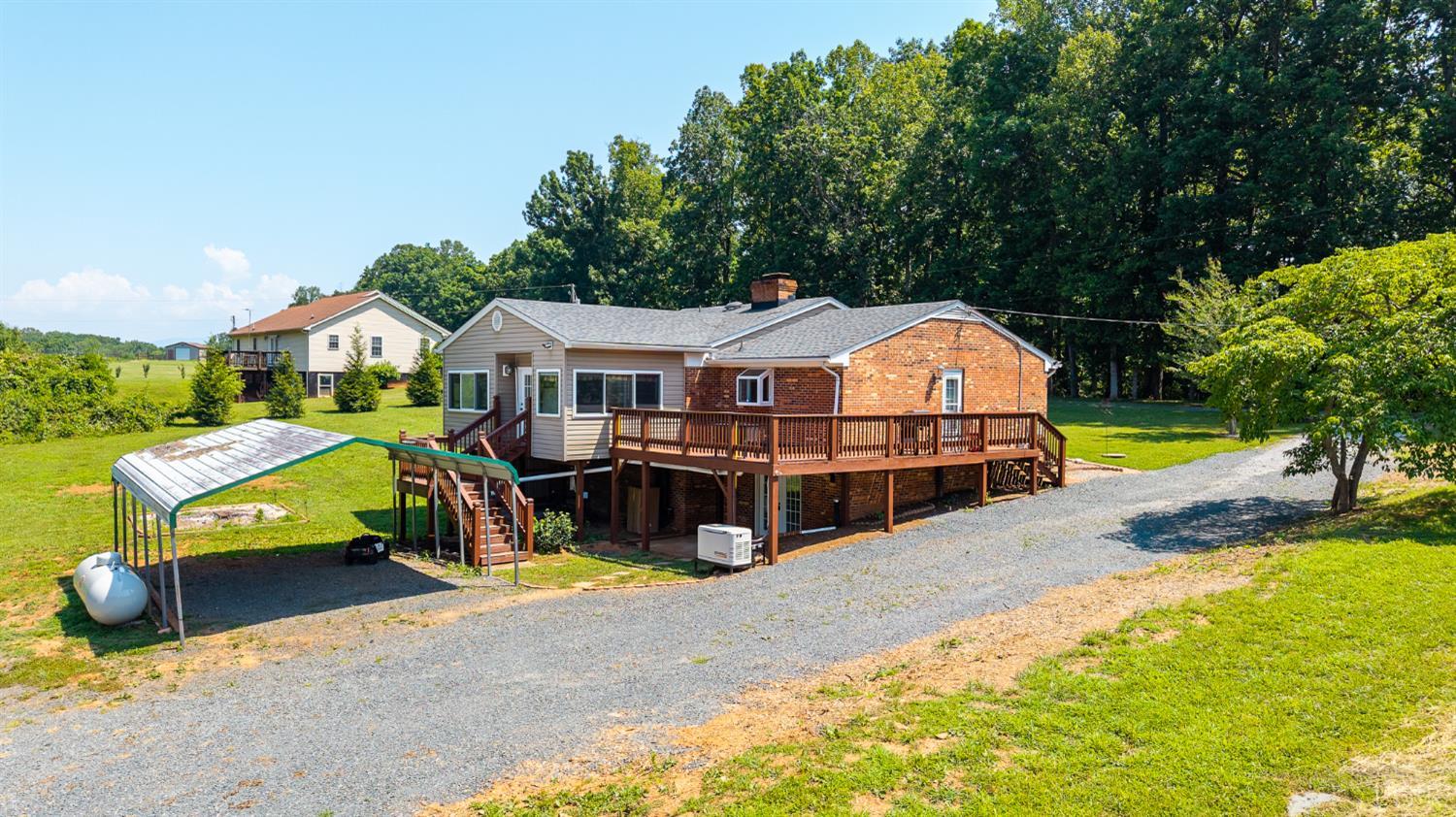 1553 Old Stage Road Amherst, VA 24521 - Photo 4 of 61 an aerial view of a house with swimming pool and porch
